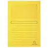 (50109E) EXACOMPTA SUBCARPETA A4 FOREVER CON VENTANA AMARILLO 120GR -100U-