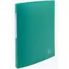 (51183E) EXACOMPTA CARPETA 4 ANILLAS 15MM POLIPROPILENO OPACO CON ETIQUETA EN EL LOMO A4 VERDE