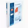 (51842E) EXACOMPTA CARPETA 4 ANILLAS MIXTAS 30MM KREACOVER FORRADA PP A4+ PERSONALIZABLE 3 BOLSOS EXTERIORES BLANCO