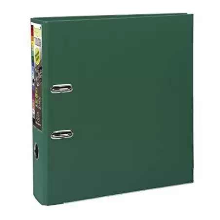 (53353E) EXACOMPTA ARCHIVADOR PALANCA PREM'TOUCH PP A4 MAXI LOMO DE 80MM RADO VERDE OSCURO