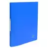 (54192E) EXACOMPTA CARPETA 2 ANILLAS 15MM PP FLEXIBLE A4 CON ETIQUETA EN LOMO AZUL