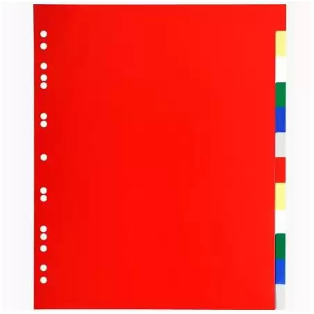 (93H) EXACOMPTA SEPARADORES 12 POSICIONES A4+ PP FLEXIBLE COLORES NEUTROS