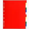 (93H) EXACOMPTA SEPARADORES 12 POSICIONES A4+ PP FLEXIBLE COLORES NEUTROS