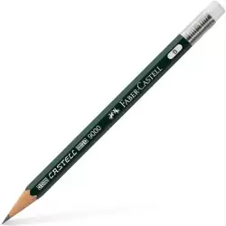 (119038) FABER CASTELL LÁPIZ CORTO CON GOMA PARA RECAMBIO 9000 B