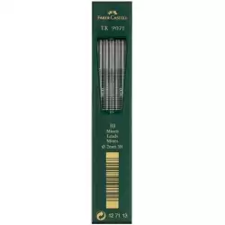 (127113) FABER CASTELL MINAS TK 9071 DIBUJO 2MM 3H ESTUCHE 10UD NEGRO INTENSO