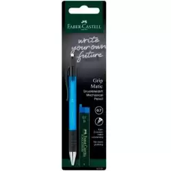 (132797) FABER CASTELL PORTAMINAS GRIP MATIC + TUBO DE MINAS 0