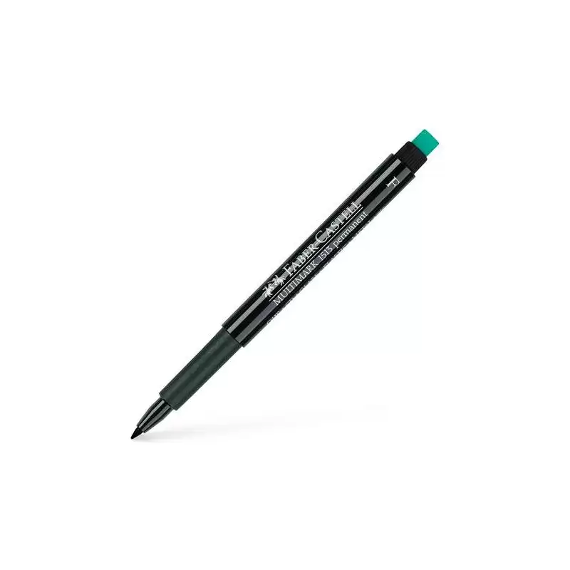 (151399) FABER CASTELL ROTULADOR PERMANENTE MULTIFUNCIONAL MULTIMARK F CON GOMA INTEGRADA NEGRO