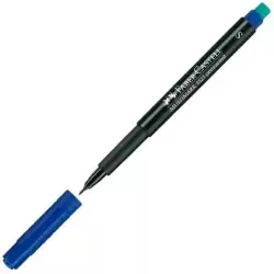 (152351) FABER CASTELL ROTULADOR PERMANENTE MULTIFUNCIONAL MULTIMARK S CON GOMA INTEGRADA AZUL