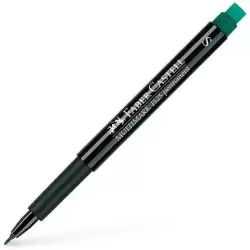 (152363) FABER CASTELL ROTULADOR PERMANENTE MULTIFUNCIONAL MULTIMARK S CON GOMA INTEGRADA VERDE