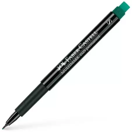 (152363) FABER CASTELL ROTULADOR PERMANENTE MULTIFUNCIONAL MULTIMARK S CON GOMA INTEGRADA VERDE
