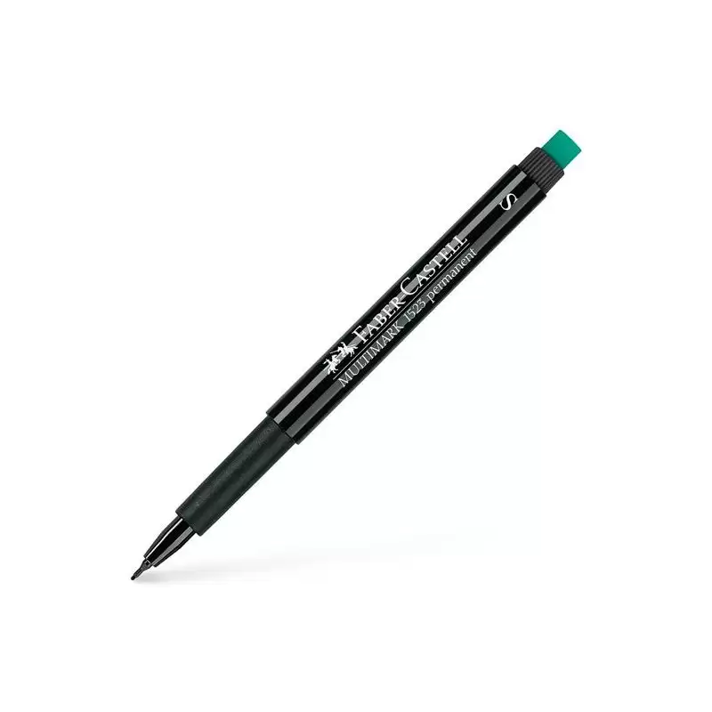 (152399) FABER CASTELL ROTULADOR PERMANENTE MULTIFUNCIONAL MULTIMARK S CON GOMA INTEGRADA NEGRO