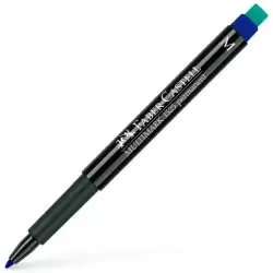 (152551) FABER CASTELL ROTULADOR PERMANENTE MULTIFUNCIONAL MULTIMARK M CON GOMA INTEGRADA AZUL