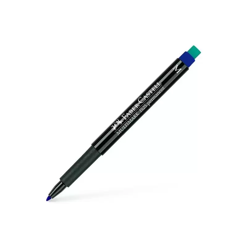 (152551) FABER CASTELL ROTULADOR PERMANENTE MULTIFUNCIONAL MULTIMARK M CON GOMA INTEGRADA AZUL