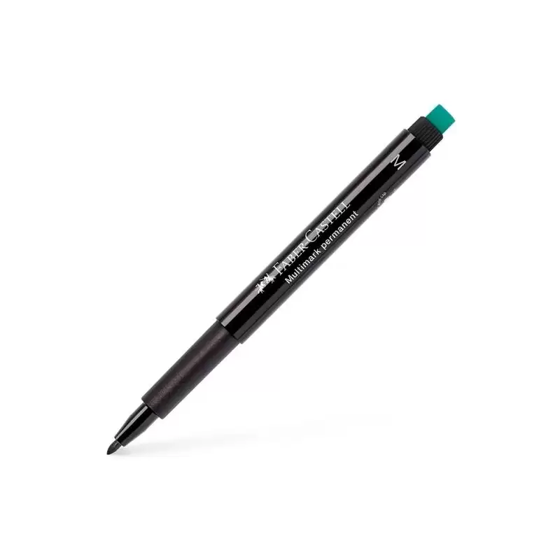 (152599) FABER CASTELL ROTULADOR PERMANENTE MULTIFUNCIONAL MULTIMARK M CON GOMA INTEGRADA NEGRO