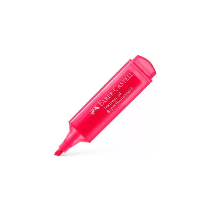 (154621) FABER CASTELL MARCADOR SUPERFLUORESCENTE TEXTLINER 46 ROJO
