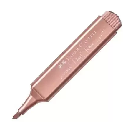 (154626) FABER CASTELL MARCADOR TEXTLINER 46 METÁLICO ORO ROSA