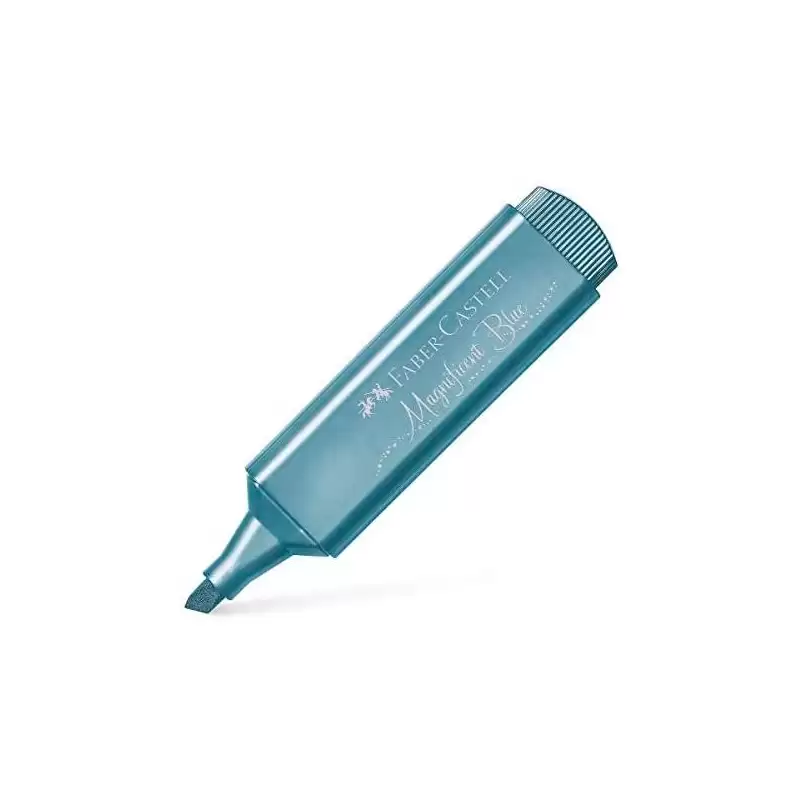 (154647) FABER CASTELL MARCADOR TEXTLINER 46 METÁLICO AZUL