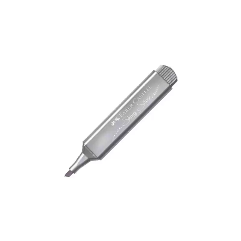 (154661) FABER CASTELL MARCADOR TEXTLINER 46 METÁLICO PLATA