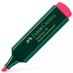 (154821) FABER CASTELL MARCADOR SUPERFLUORESCENTE TEXTLINER 48 ROJO
