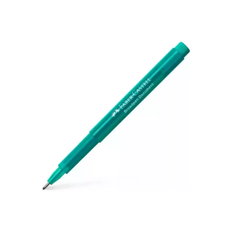 (155456) FABER CASTELL ROTULADOR BROADPEN DOCUMENT 0.8MM TURQUESA