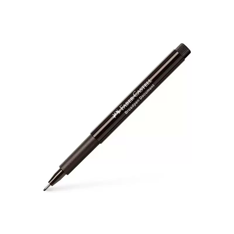 (155499) FABER CASTELL ROTULADOR BROADPEN DOCUMENT 0.8MM NEGRO