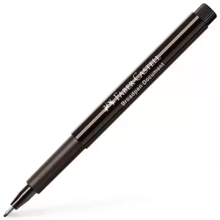 (155499) FABER CASTELL ROTULADOR BROADPEN DOCUMENT 0.8MM NEGRO