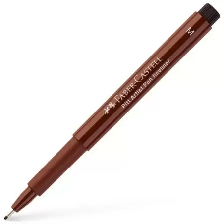 (167375) FABER CASTELL ROTULADOR PERMANENTE PITT ARTIST PEN FINELINER M 0.7MM SEPIA OSCURO