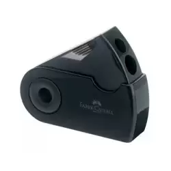 (182700) FABER CASTELL AFILALÁPICES DOBLE FUNDA Y DEPÓSITO NEGRO