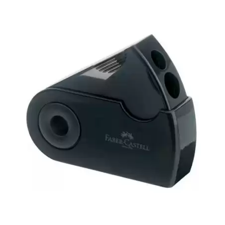 (182700) FABER CASTELL AFILALÁPICES DOBLE FUNDA Y DEPÓSITO NEGRO