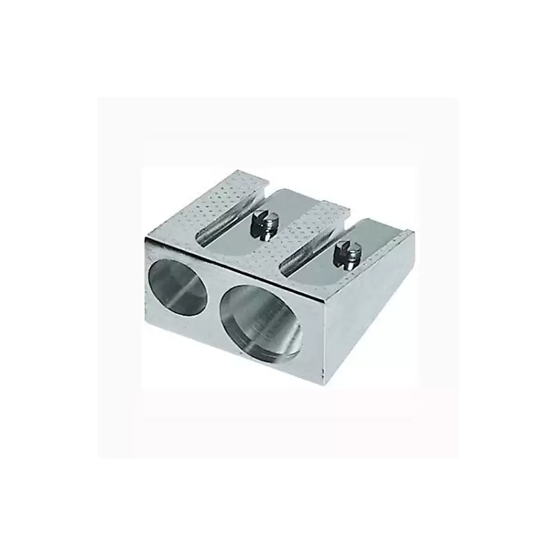 (183400) FABER CASTELL AFILALÁPICES DOBLE 50-34  METAL PLATA