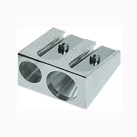 (183400) FABER CASTELL AFILALÁPICES DOBLE 50-34  METAL PLATA