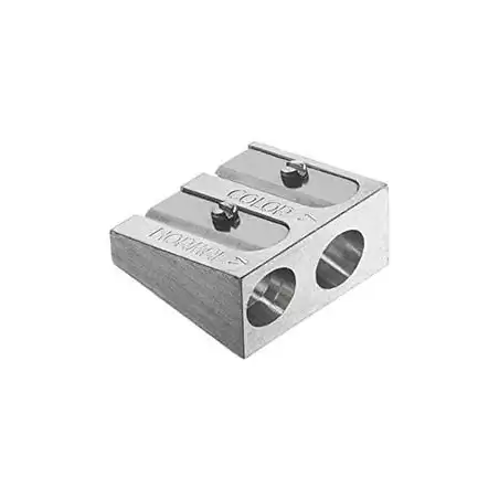 (185710) FABER CASTELL AFILALÁPICES DOBLE METÁLICO PLATEADO