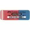 (187040) FABER CASTELL GOMA DE BORRAR BISELADA MIXTA PARA GRAFITO Y TINTA AZUL/ROJO