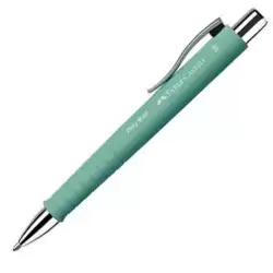 (241165) FABER CASTELL BOLÍGRAFO POLY BALL COLOURS XB TINTA AZUL RECARGABLE VERDE MENTA