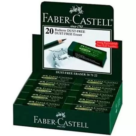 (587122) FABER CASTELL GOMA DE BORRAR DUST-FREE ART ERASER VERDE