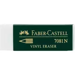 (B-7081-2) FABER CASTELL GOMA DE BORRAR 7081 N BLANCO -EN BLISTER DE 2