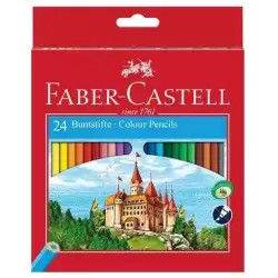 (120124) FABER CASTELL LÁPICES DE COLORES CLASSIC C/SURTIDOS ESTUCHE 24 UD