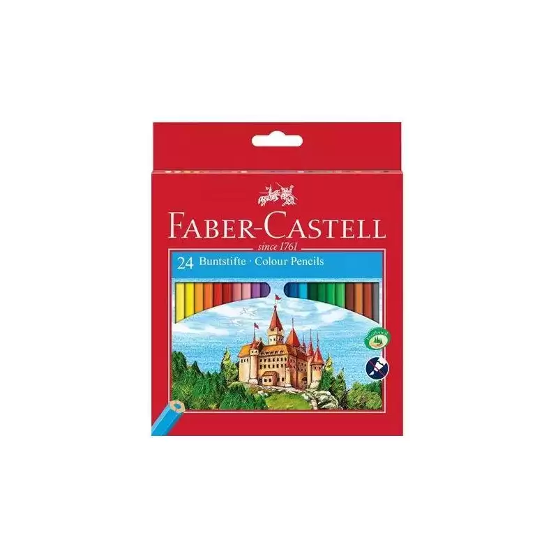 (120124) FABER CASTELL LÁPICES DE COLORES CLASSIC C/SURTIDOS ESTUCHE 24 UD