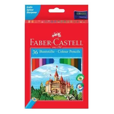 (120136) FABER CASTELL LÁPICES DE COLORES CLASSIC C/SURTIDOS ESTUCHE 36 UD