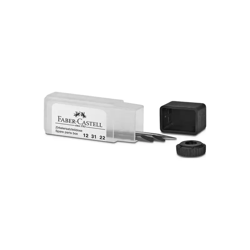 (123122) FABER CASTELL CAJA DE PIEZAS DE RECAMBIO PARA COMPÁS