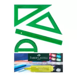 (65021/66021) FABER CASTELL JUEGO ESCOLAR DE REGLAS CON HORARIO