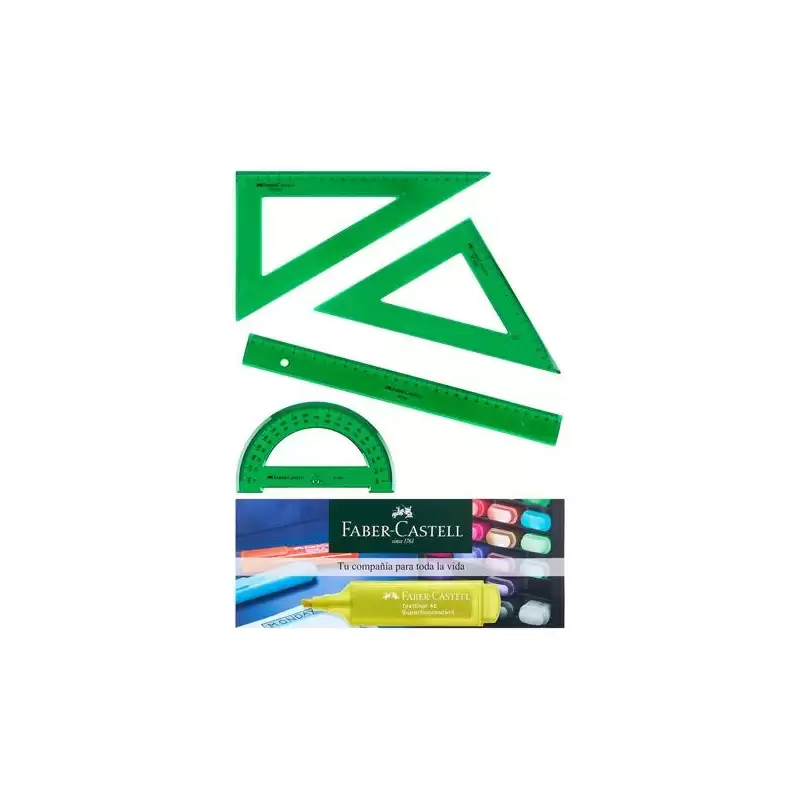 (65021/66021) FABER CASTELL JUEGO ESCOLAR DE REGLAS CON HORARIO