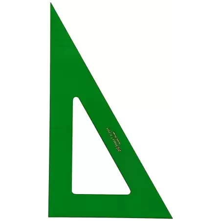 (666-21) FABER CASTELL CARTABÓN SIN GRADUAR 21CM VERDE