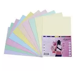 (16327) FABRISA PAPEL DIN A4 80GR INKJET/LÁSER PAQUETE 100H RETRACTILADO 10 COLORES PASTEL