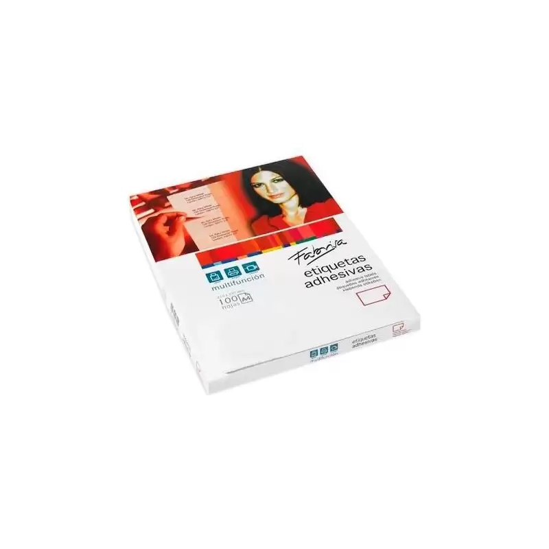 (15314) FABRISA ETIQUETAS ADHESIVAS MULTIFUNCIÓN 105X40MM C/RECTOS 14 X 100H BLANCO