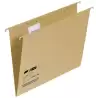 (400064831) FADE CARPETA COLGANTE FOLIO PROLONGADO VISOR SUPERIOR C/ETIQUETAS CARTULINA KRAFT ECO