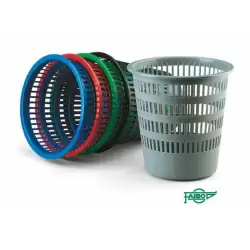 (306-02) FAIBO PAPELERA DE PLÁSTICO REJILLA CAPACIDAD 16 LITROS 310X315 MM SERIE 306 NEGRO