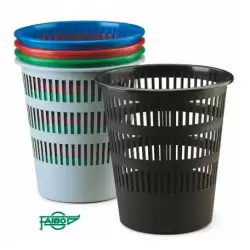(307-00) FAIBO PAPELERA DE PLÁSTICO EN POLIPROPILENO 12 L REJILLA 295X275 MM SURTIDOS SERIE 307 -9U-