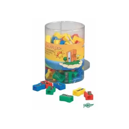 (PB2) FAIBO AFILALÁPICES FORMA RECTANGULAR PLÁSTICO C/SURTIDOS BOTE 100 UD