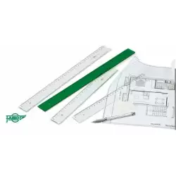 (106-40V) FAIBO REGLA 40CM METACRILATO VERDE